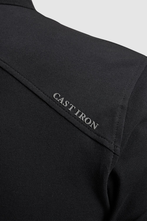 Cast Iron short sleeve polo fine pique essen